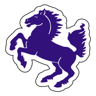 Horse Stallion Sticker (Purple)